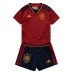 Spanien Barnkläder Hemma matchtröja till baby VM 2022 Kortärmad (+ Korta byxor) Billigt